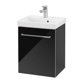 VILLEROY & BOCH - Avento Umyvadlová skříňka, 43x51x35 cm, 1 dvířka, Crystal Black A88701B3