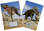 REAS-PACK Školní sešit 512 Dinosaurus / Formát: A5 / Počet stránek: 10 / Linka (16 mm) (23772)