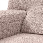 Bielastické potahy GRAFITI NOVÉ béžové relaxační křeslo (š. 70 - 90 cm)