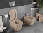 MEXEN - Teo Závěsná WC mísa včetně sedátka s slow-slim, duroplast, cappuccino mat 30854064