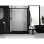 MEXEN - Exo sprchové dveře křídlové 150, transparent, černá 819-150-000-70-00