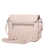 Moderní dámská koženková crossbody kabelka Mirona, růžová
