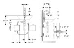 GEBERIT - Piave Elektronický umyvadlový ventil, napájení z generátoru, easy to clean, Bluetooth, kartáčovaná nerez 116.165.SN.1