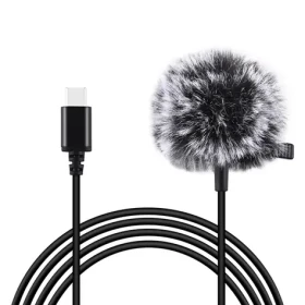 Puluz PU425 / Klopový mikrofon / Všesměrový / USB-C / Kabel 1,5 m (PU425)