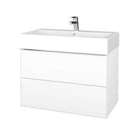 Dřevojas - Koupelnová skříňka VARIANTE SZZ2 80 pro umyvadlo Duravit Vero - N01 Bílá lesk / L01 Bílá vysoký lesk 267049