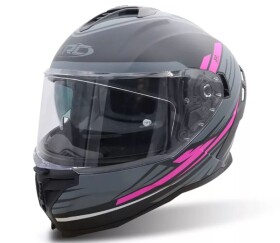Helma na motorku Xrc Loomis blk/grey/light grey/pink - XS / šedá
