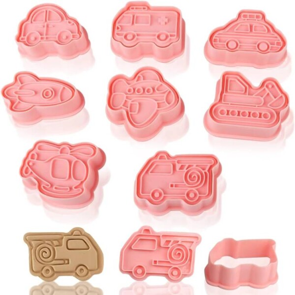 Dortisimo Plastové vypichovače Dopravní prostředky 2 (8 ks)