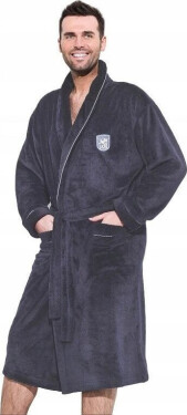 Pánský župan BORYS Tmavě šedá - L&L tmavě šedá 3XL