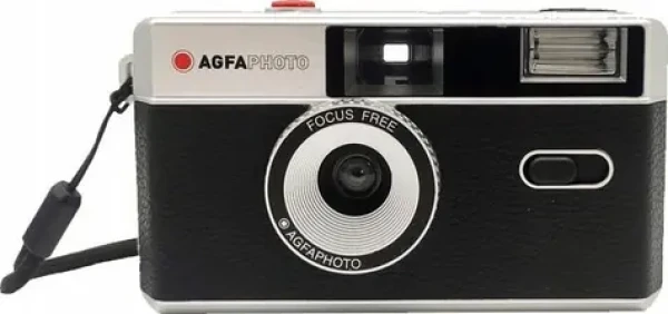 AgfaPhoto Half Frame Photo Camera 35mm černá / Analogový fotoaparát / 35 mm film / blesk (603010)