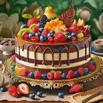 Puzzle Cherry Pazzi 1000 dílků - Sladké potěšení - dort