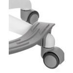 Dětská židle, výškově nastavitelná, šedá síťovina, KA-C806 GREY