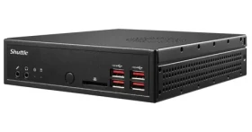 Shuttle XPC slim DH32U5 černá / Intel Core i5-1135G7 2.4GHz / 2xDDR4 / 1xSATA / 2x M.2 / 2xLAN / Bez OS (DH32U5)