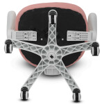 Dětská židle, výškově nastavitelná, růžová síťovina, KA-K1062 PINK