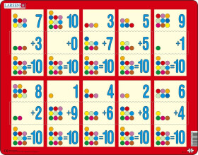 Puzzle MAXI - Sčítání do 10 II. /10 dílků - Larsen