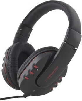 Esperanza EH142K Maui černá / stereo sluchátka / 3.5 mm jack / ovládání hlasitosti / 3 m (EH142K)