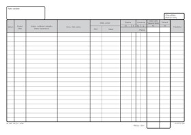 Poštovní podací kniha, A4, 80 listů