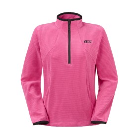 PICTURE W Weavy Grid 1/4 fleece, Beetroot Powder velikost: M