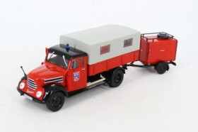 Robur Garant +trailer Hasiči Pompier Hachette 1:43 F088 NEW07 POSLEDNÍ