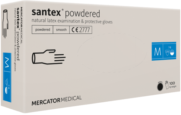 SANTEX Powdered 100 ks Velikost rukavic: M 31497_M