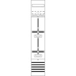 Striebel & John 2CPX054087R9999 DF19B2 pole counter vestavné Počet modulů (šířka) = 12 Obsah 1 ks