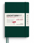 Akademický týdenní plánovač Forest Green, Medium A5 2027, 18měs., anglicky