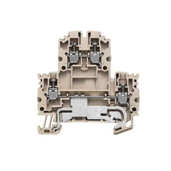 Weidmüller 1041650000 řadová svorka průchodky šroubovací Tmavě béžová 100 ks