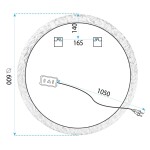 Tutumi - Zrcadlo LED 60cm YH-3562 HOM-01502