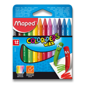 Maped - Voskové pastelky Wax 12 ks