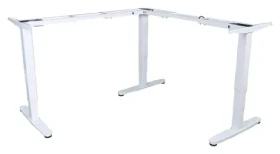 Equip Elektrický rám stolu Triple Motor L-tvar bílá / Rám stolu / výškově nastavitelný / nosnost 150 kg / kov (650821)