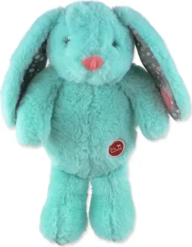 DOG FANTASY Hračka Zajíček Cuddle s tlukoucím srdcem tyrkysová / 29 cm / polyester (454-860736)