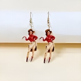 Ptakoviny.cz Náušnice kovbojka