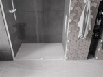 MEXEN/S - Velar posuvné sprchové dveře 150, transparent, bílá 871-150-000-01-20