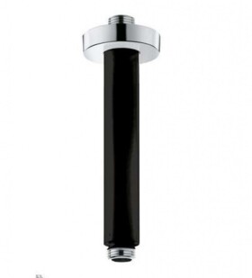 KLUDI - A-Qa Sprchové rameno stropní 15 cm, chrom/matná černá 6651587-00