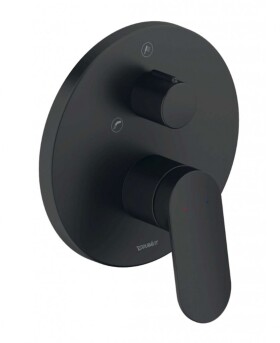 DURAVIT - Wave Baterie pod omítku, pro 2 spotřebiče, matná černá WA5210012046