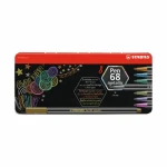 STABILO® Pen 68 metallic - 8 ks sada v plechu - 8 různých metalických barev (6808/8-32)