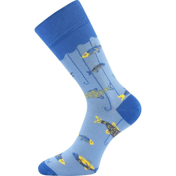 VOXX Ponožky slabé fishing LOVIX 02 s rybářskými motivy RYBOLOVU (3 páry) 39-42 126278