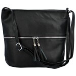 Praktická dámská koženková crossbody Arne, černá