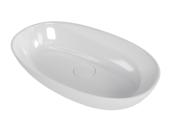 Umyvadlo na desku SAT Aula 60x36 cm bez otvoru pro baterii, bez přepadu SATAU6036 SATAU6036