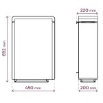 Saunová kamna Concept R Mini (E) 3,5kW CFSSTC221L