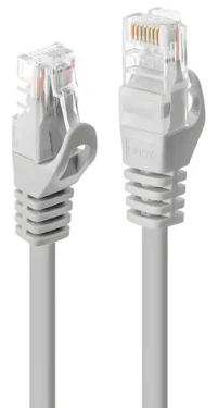 Lindy Cat6 U/UTP 1m šedá / Síťový kabel / RJ-45 (48162)