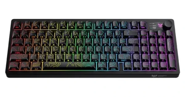ONIKUMA MT902 černá / Herní klávesnice / bezdrátová / 2,4 GHz / RGB / membránová (MT902 (Black))
