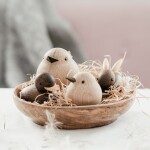Novoform Dřevěný ptáček Baby Sparrow Natural Oak, přírodní barva, dřevo