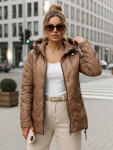 Dámská přechodná bunda TY5608 hnědá - FashionStreet S