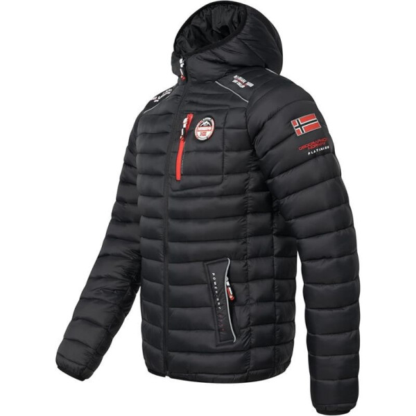Pánská bunda WY6357H Černá vzor - Geographical Norway černá vzor 6XL