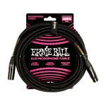 Ernie Ball 20' Braided XLR Cable Black