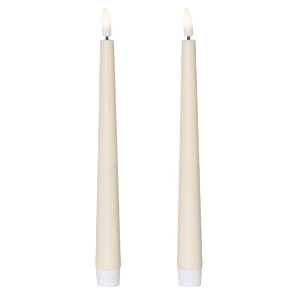 STAR TRADING LED svíčka Flamme Candy Yellow – set 2 ks, žlutá barva, plast