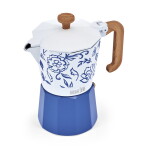 Kitchen Craft Moka konvička La Cafetière Venice, modrá barva, kov