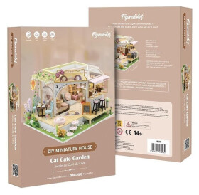 Miniaturní domeček - Zahradní Kočičí Kavárna