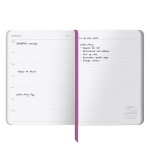 Busy B Týdenní diář Week to View Spot A6 – 2026/27, fialová barva, papír