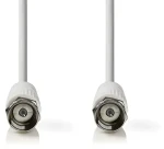 Nedis satelitní anténní kabel F(M) - F(M) bílá / Kabel / 75 Ohm / 50 dB / dvojité stínění / 3 m (CSGB41000WT30)